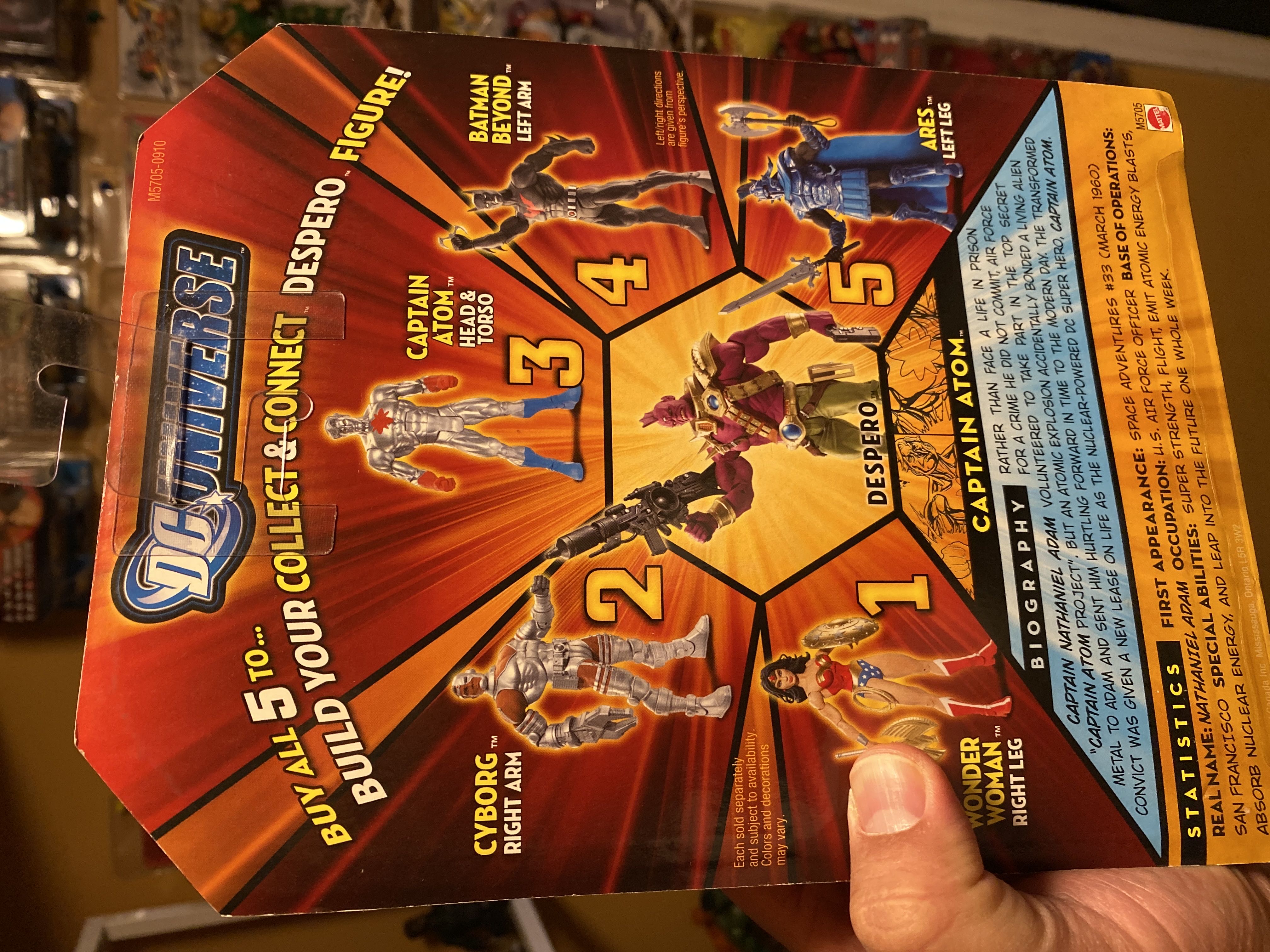 CAPTAIN ATOM (Silver) - Mattel/DC Comics (Collect & Connect Series) action figure collectible [Barcode 027084596205] - Main Image 3