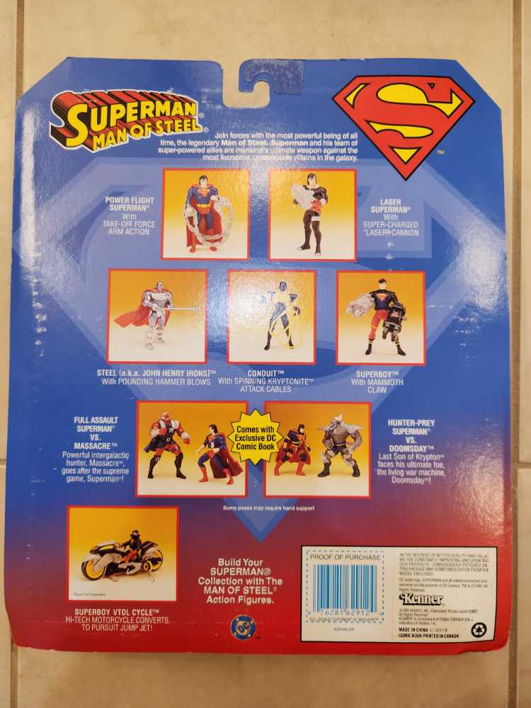 Superman "Full Assault” vs Massacre - Kenner (Superman: Man of Steel) action figure collectible [Barcode 076281629124] - Main Image 2