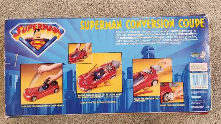 Superman Conversion Coupe - Kenner (Superman: The Animated Series) action figure collectible [Barcode 076281629544] - Main Image 2