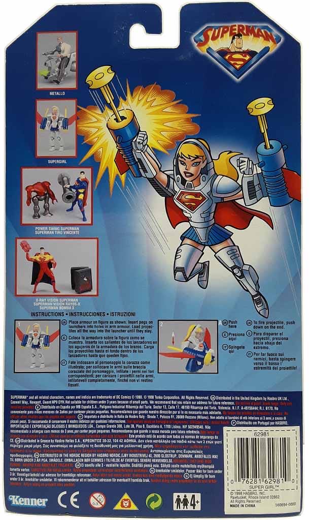 SAS Supergirl - Hasbro (Superman The Animated Series) action figure collectible [Barcode 076281629810] - Main Image 3