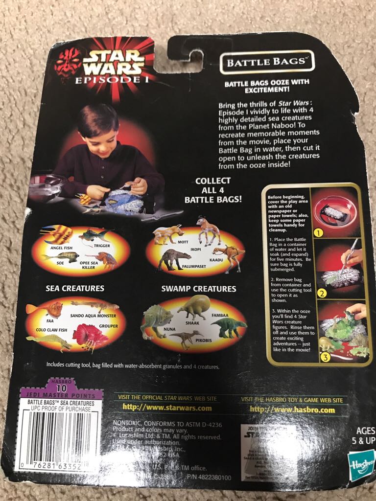 Trigger (Battle Bags (Sea Creatures)) - Hasbro (Episode I 3.75” 1999- 2000: Accessory Packs) action figure collectible [Barcode 076281633527] - Main Image 2