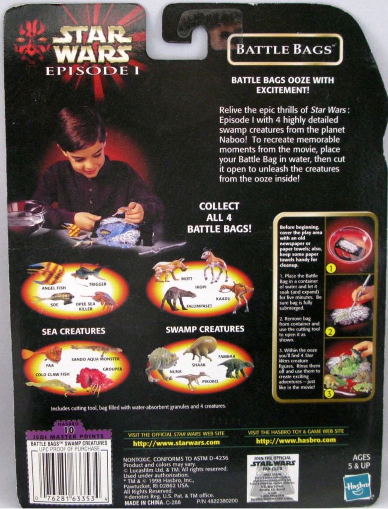 Pikobis (Battle Bags (Swamp Creatures)) - Hasbro (Episode I 3.75” 1999- 2000: Accessory Packs) action figure collectible [Barcode 076281633541] - Main Image 2