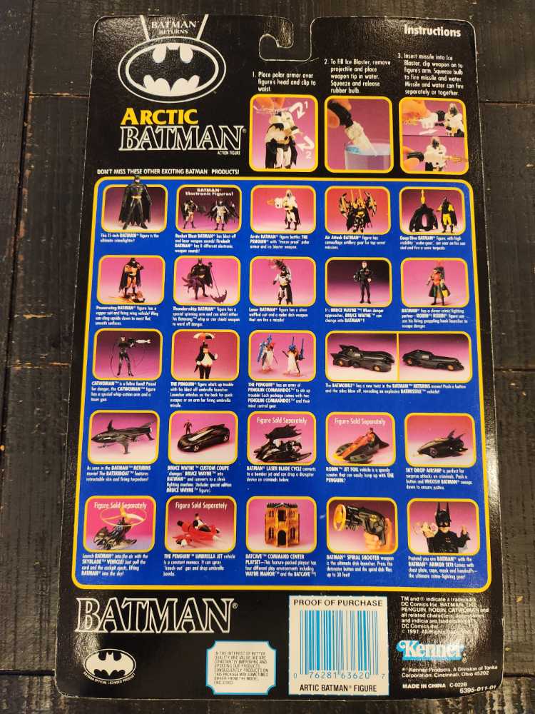 Batman (Arctic) - Kenner (Batman: Batman Returns) action figure collectible [Barcode 076281636207] - Main Image 2