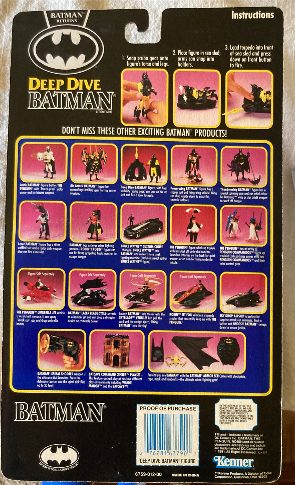 Deep Dive Batman - Kenner (Batman) action figure collectible [Barcode 076281637907] - Main Image 2