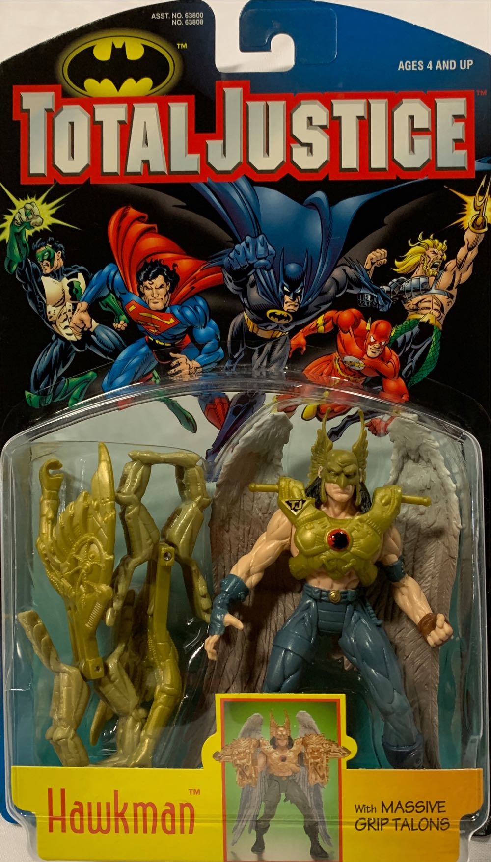 Total Justice: Hawkman - Kenner (Total Justice) action figure collectible [Barcode 076281638089] - Main Image 3