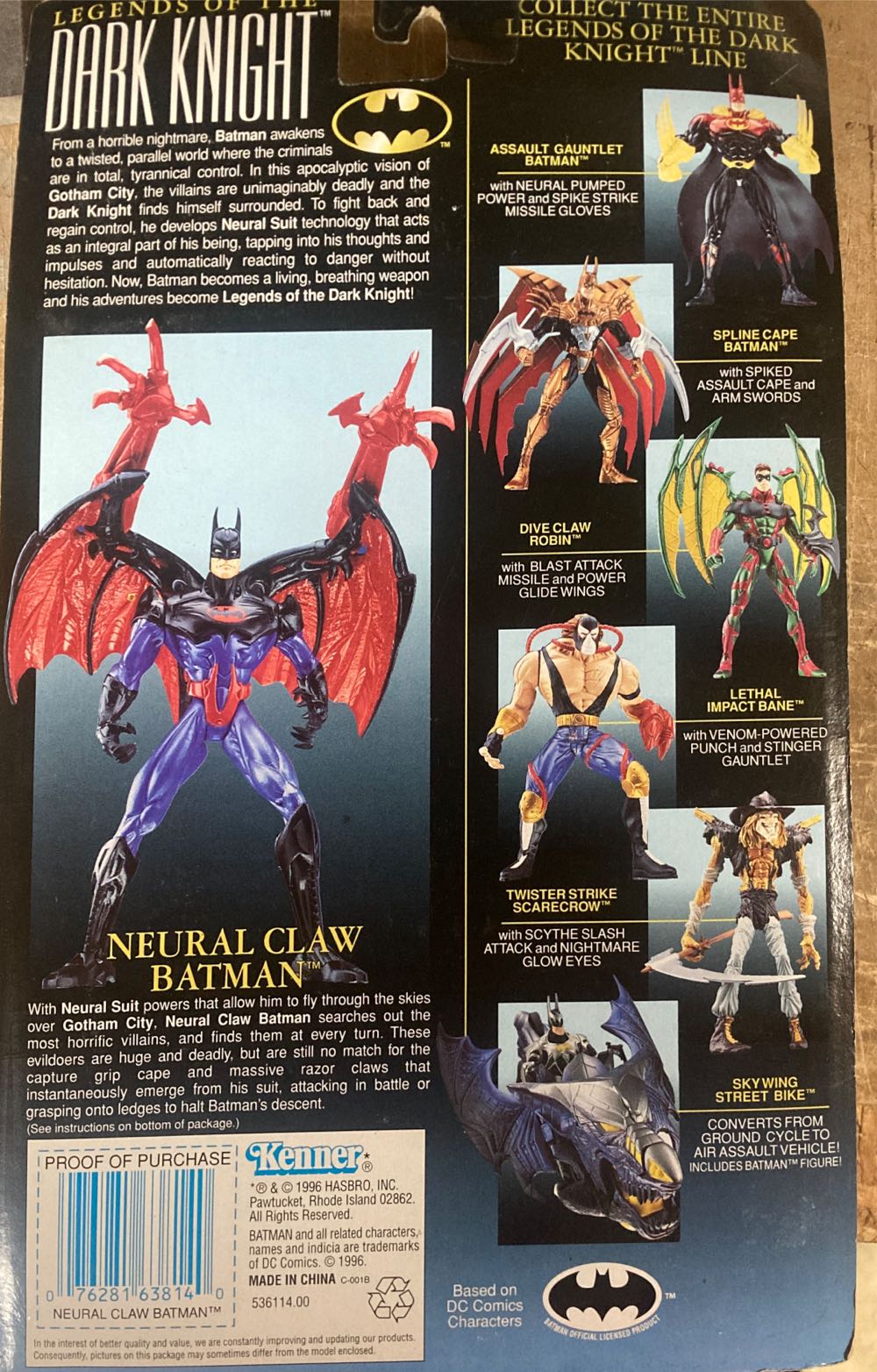 Batman [Neural Claw] - Kenner (Legends Of The Dark Knight) action figure collectible [Barcode 076281638140] - Main Image 4