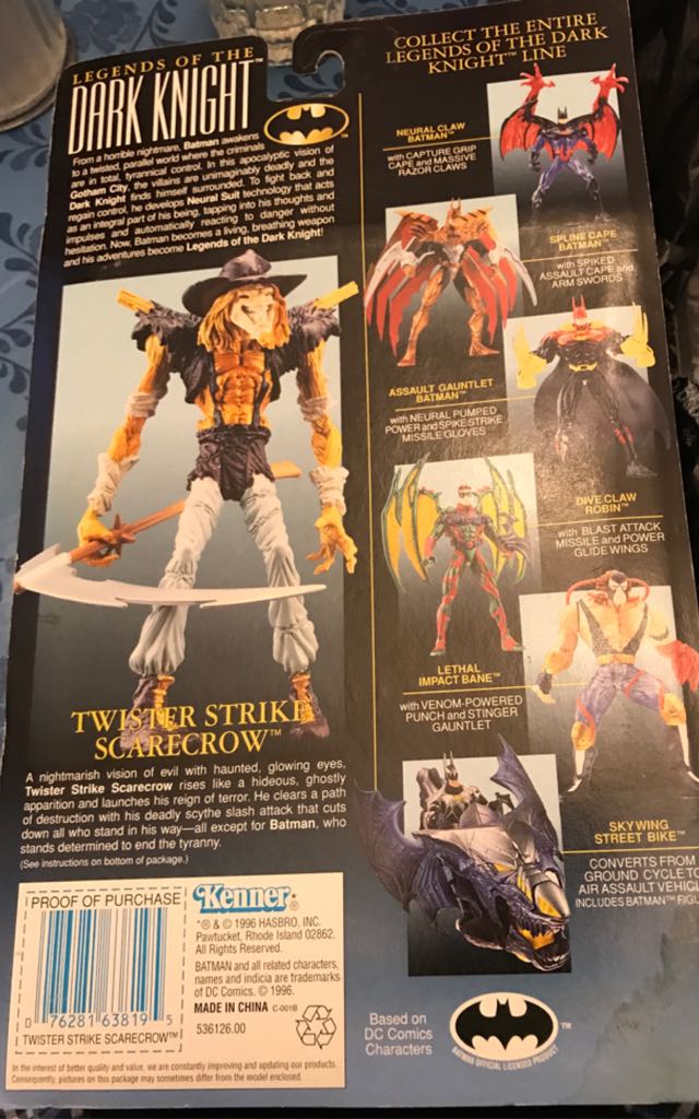 LODK Twister Strike Scarecrow - Hasbo / Kenner (Batman LODK Premium) action figure collectible [Barcode 076281638195] - Main Image 2