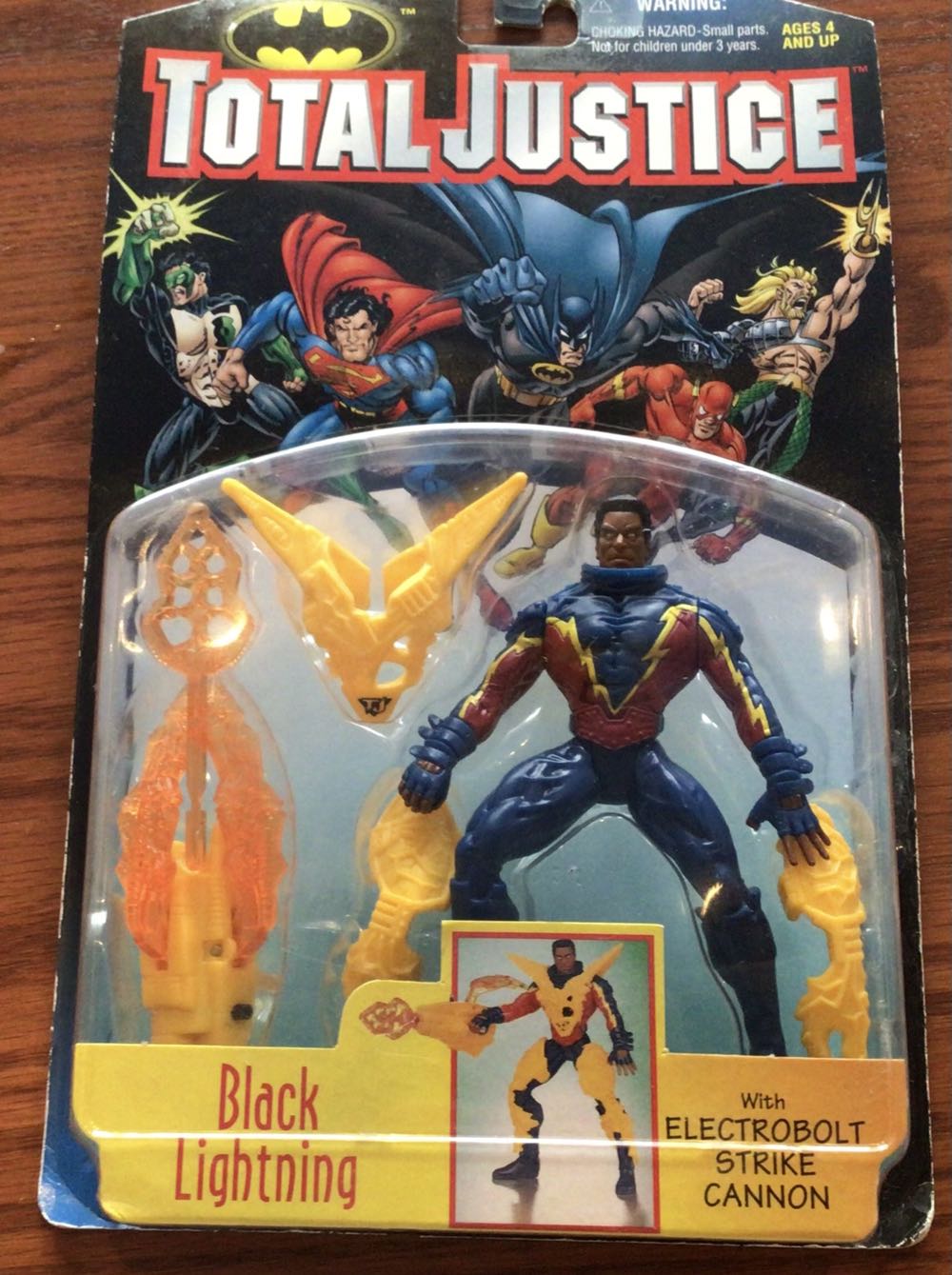 Total Justice: Black Lightning - Kenner (Total Justice) action figure collectible [Barcode 076281638263] - Main Image 3