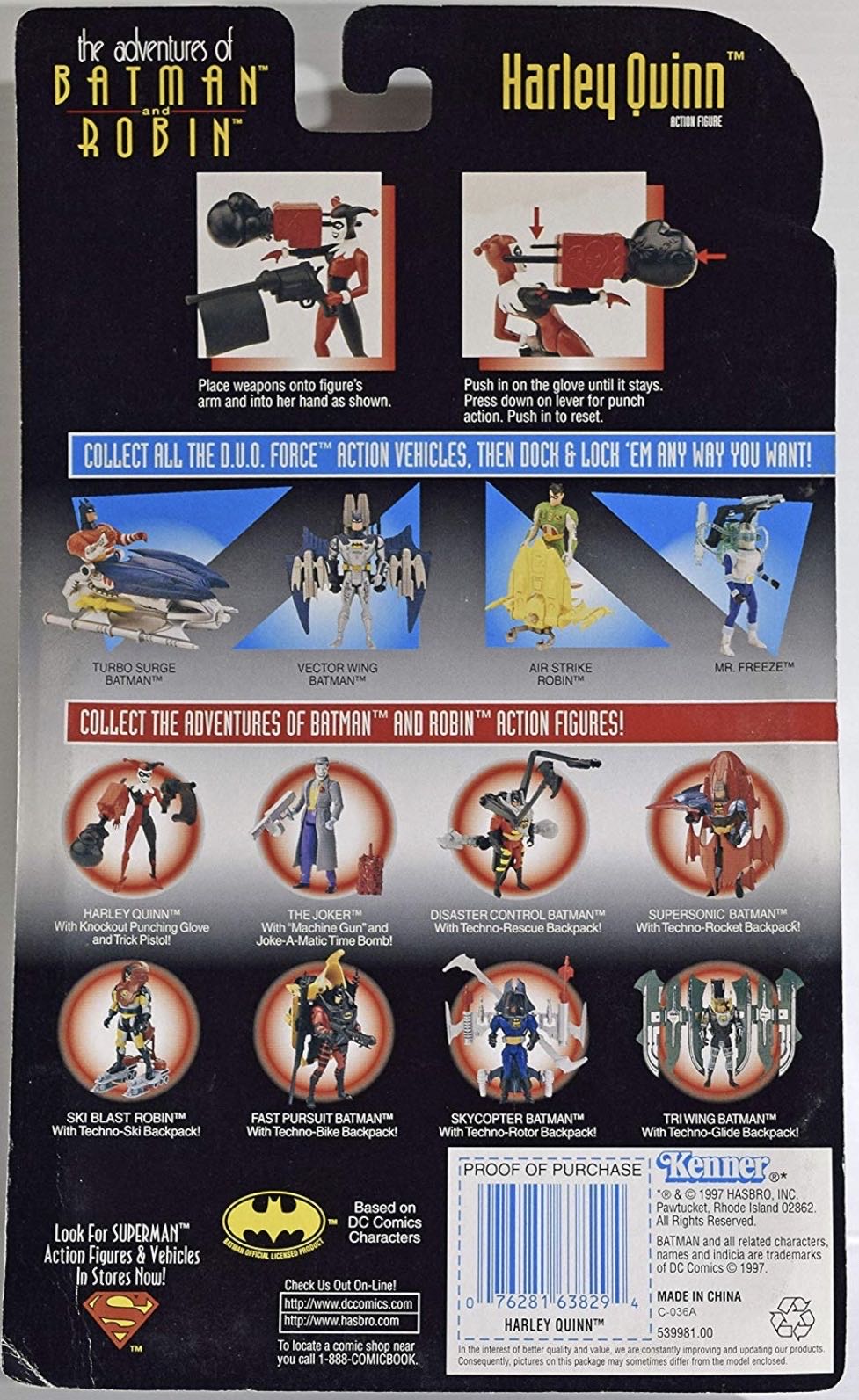 Dc Batman: Harley Quinn - Kenner (The Adventures Of Batman And Robin) action figure collectible [Barcode 076281638294] - Main Image 3