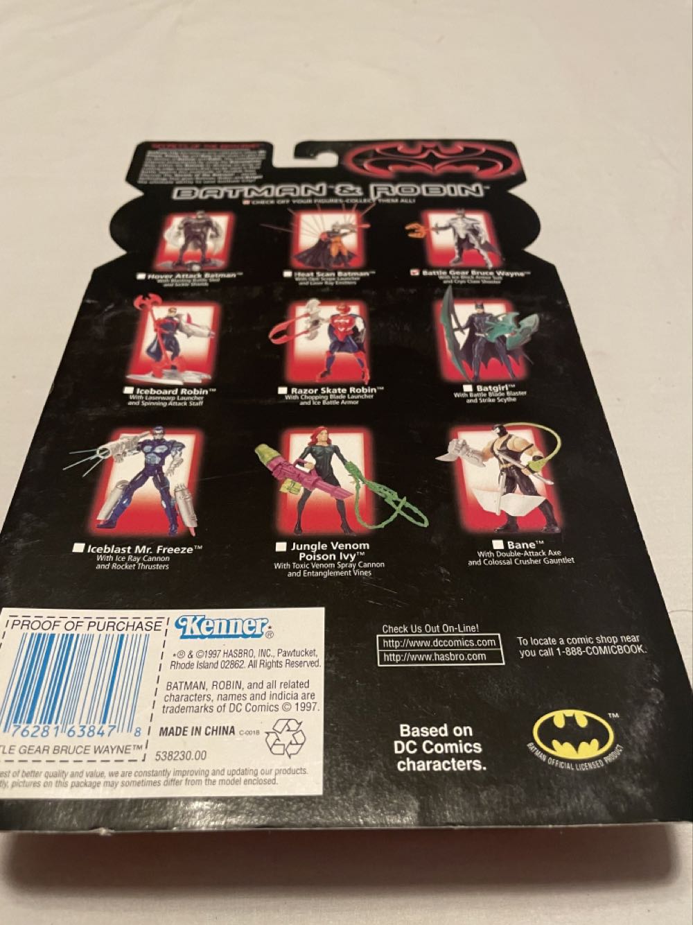 Batman & Robin Bruce Wayne - Battle Gear - Hasbro Inc (Batman & Robin Collection) action figure collectible [Barcode 076281638478] - Main Image 3