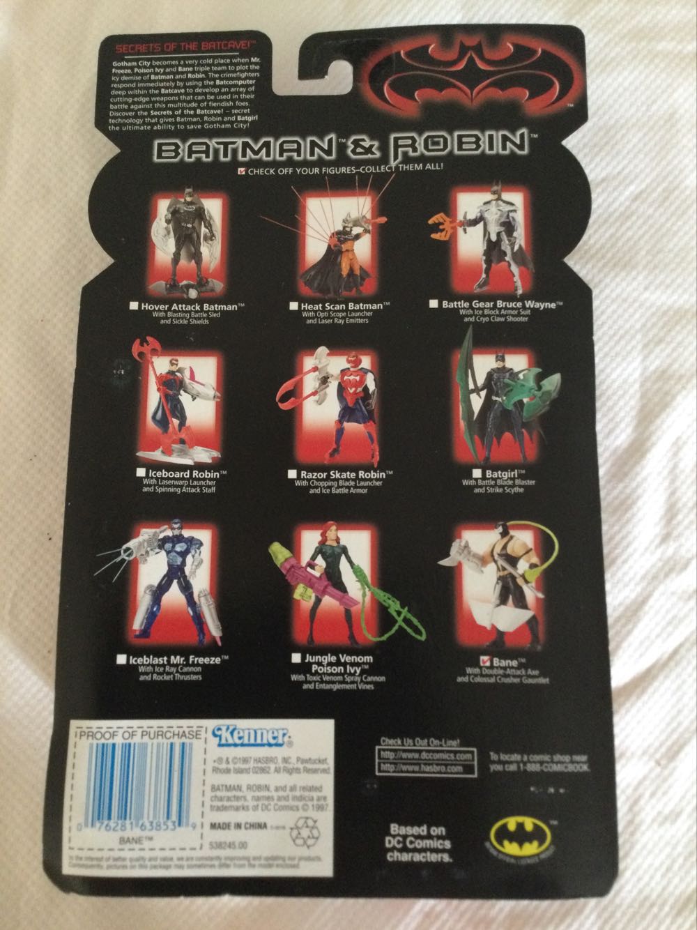 Batman & Robin: Bane - Kenner/ Hasbro (Batman & Robin Movie) action figure collectible [Barcode 076281638539] - Main Image 3