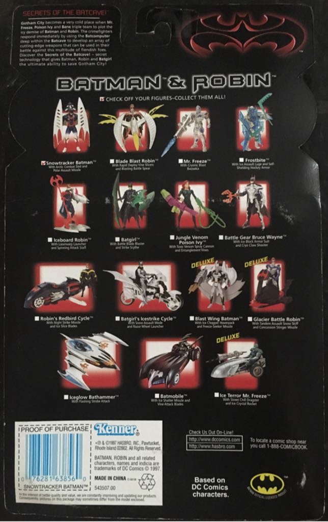Snowtracker Batman - Hasbro (Batman & Robin) action figure collectible [Barcode 076281638560] - Main Image 2