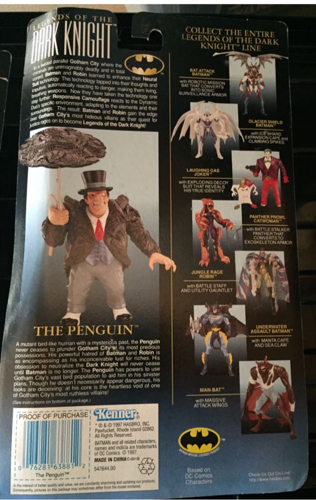 LODK Penguin with Spinning Attack Umbrella - Kenner (Batman LODK Premium) action figure collectible [Barcode 076281638812] - Main Image 2