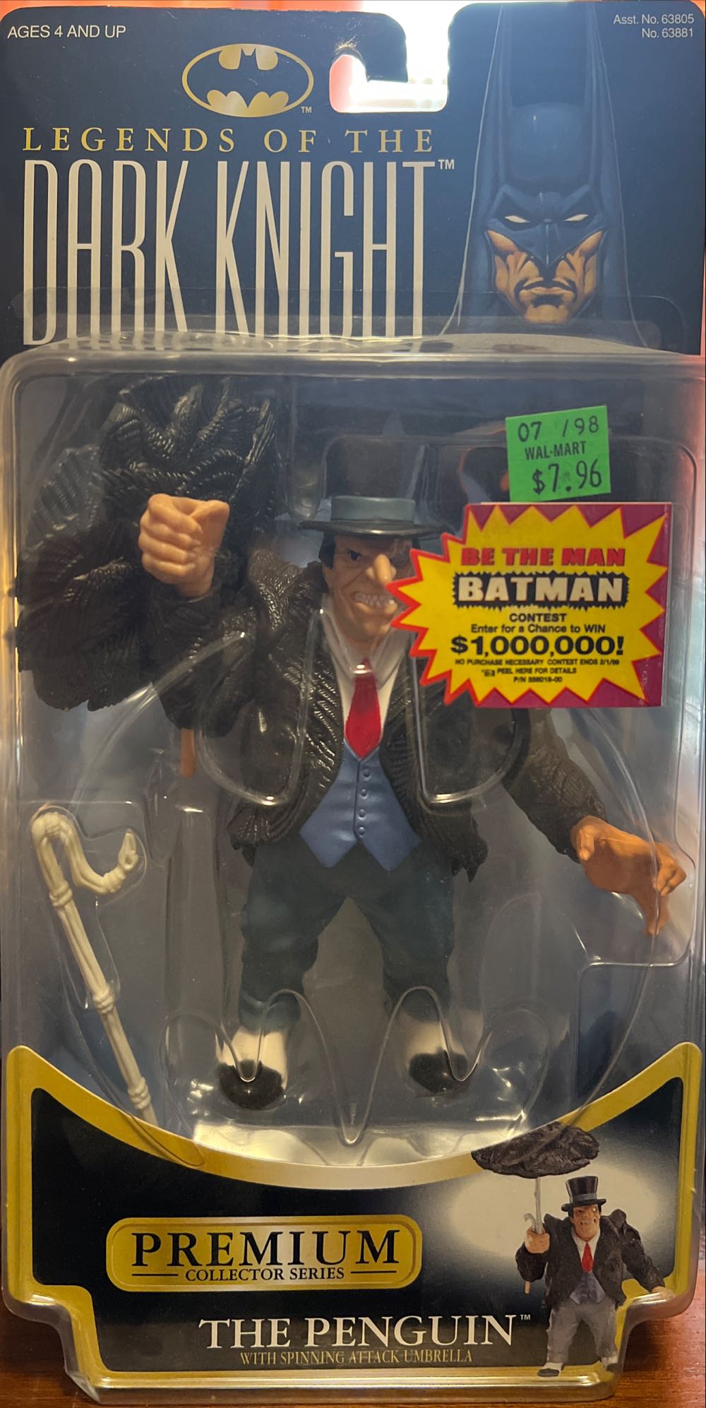 LODK Penguin with Spinning Attack Umbrella - Kenner (Batman LODK Premium) action figure collectible [Barcode 076281638812] - Main Image 3