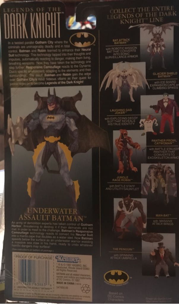 Batman: Legends Of The Dark Knight - Kenner Hasbro (Underwater Assault Batman) action figure collectible [Barcode 076281638836] - Main Image 2