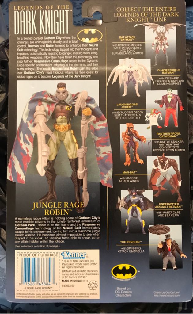 Legends Of The Dark Knight: Jungle Rage Robin - Hasbo / Kenner (Premium Collector Series) action figure collectible [Barcode 076281638843] - Main Image 2
