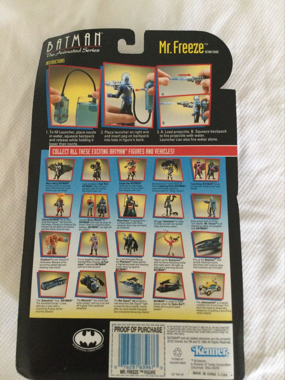 Mr. Freeze (Batman Animated Series) - Kenner (Batman The Animated Series) action figure collectible [Barcode 076281639673] - Main Image 3