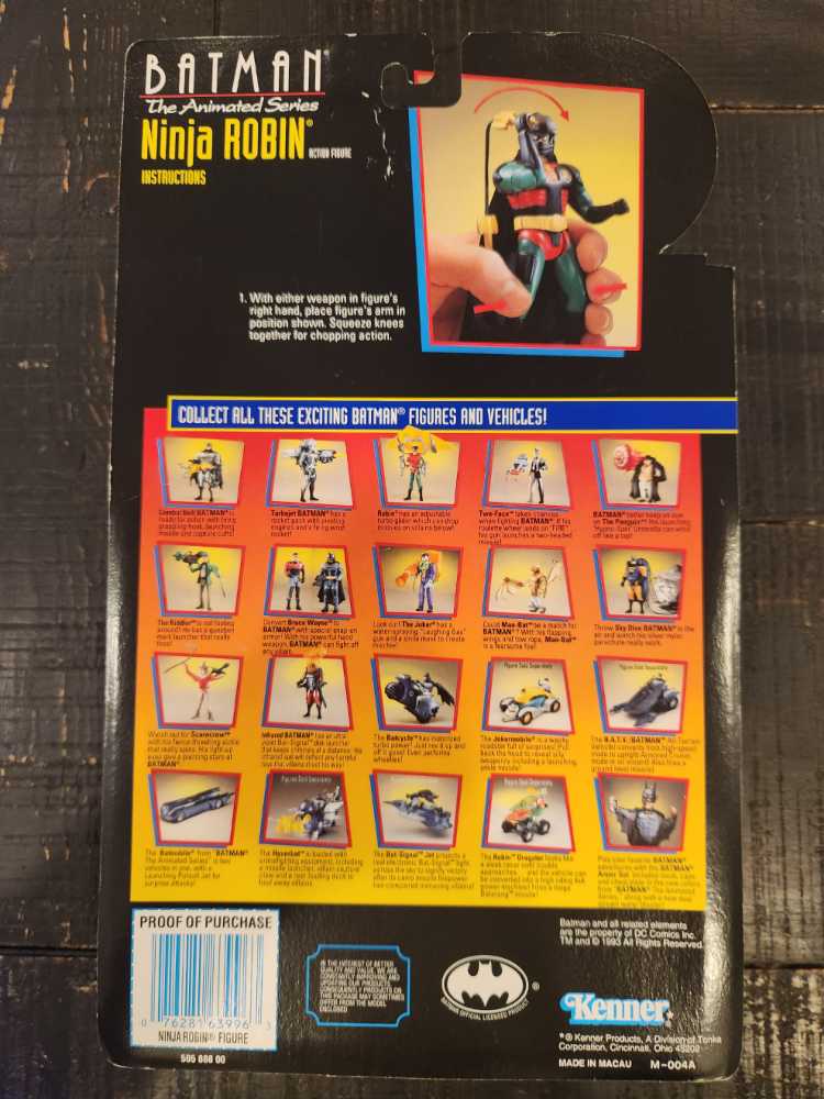 Robin (Ninja) - Kenner (Batman: The Animated Series) action figure collectible [Barcode 076281639963] - Main Image 2