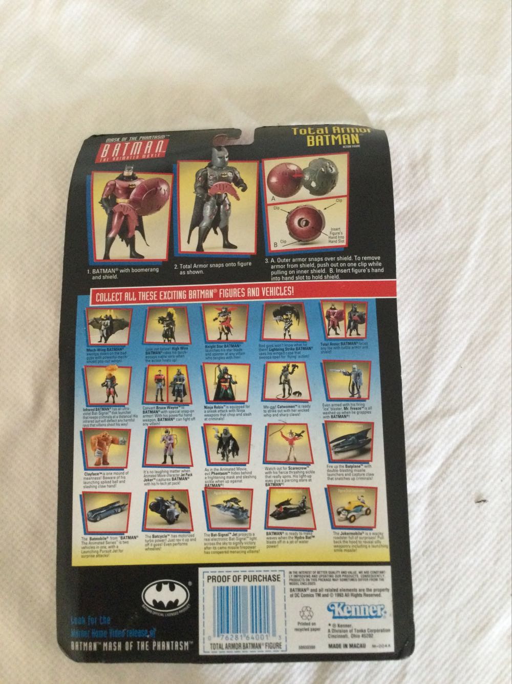 Batman [Total Armor] - Kenner (Batman - Mask Of The Phantasm) action figure collectible [Barcode 076281640013] - Main Image 2