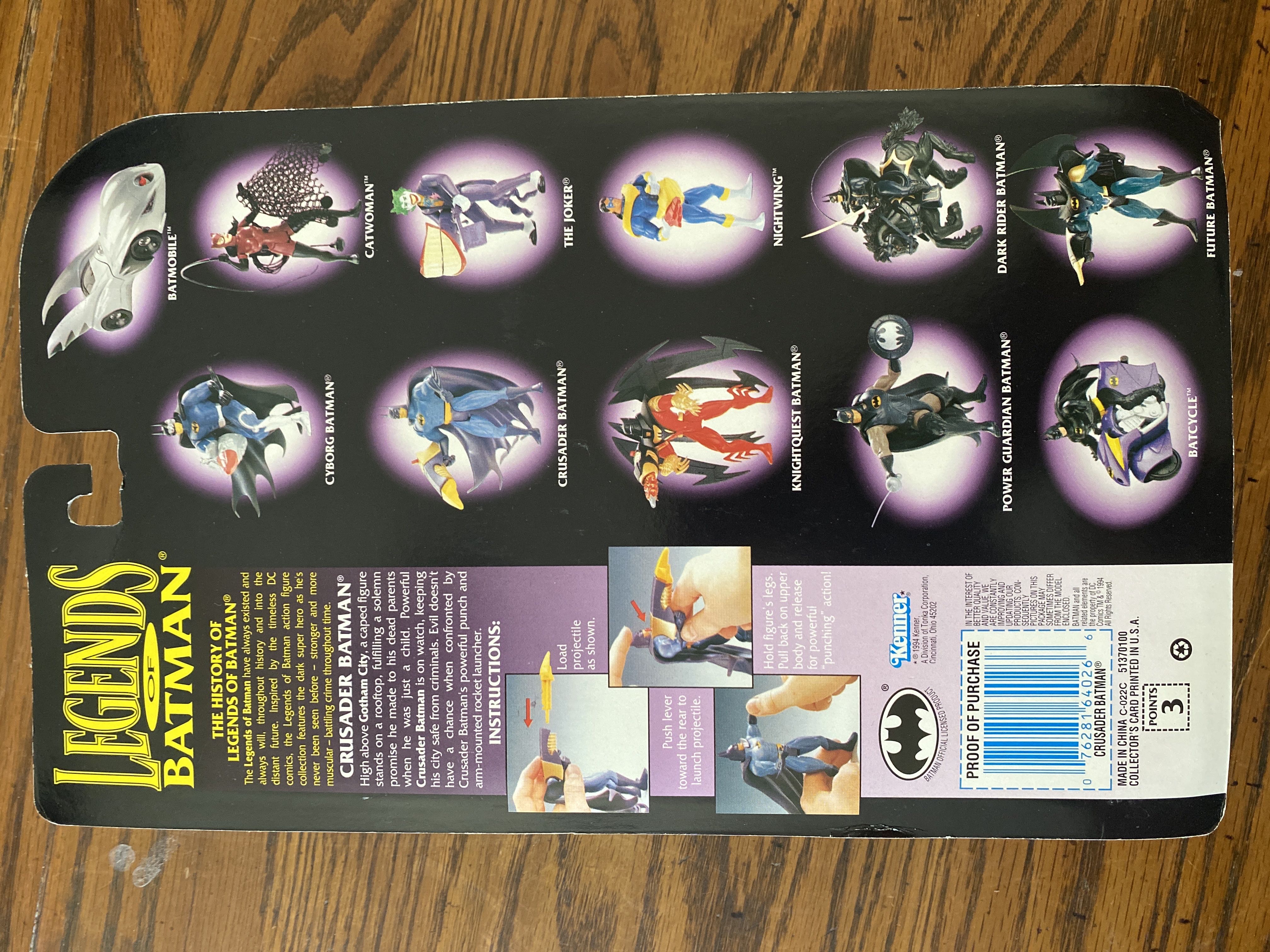 Crusader Batman - Hasbro / Kenner (Batman Legends of Batman) action figure collectible [Barcode 076281640266] - Main Image 2