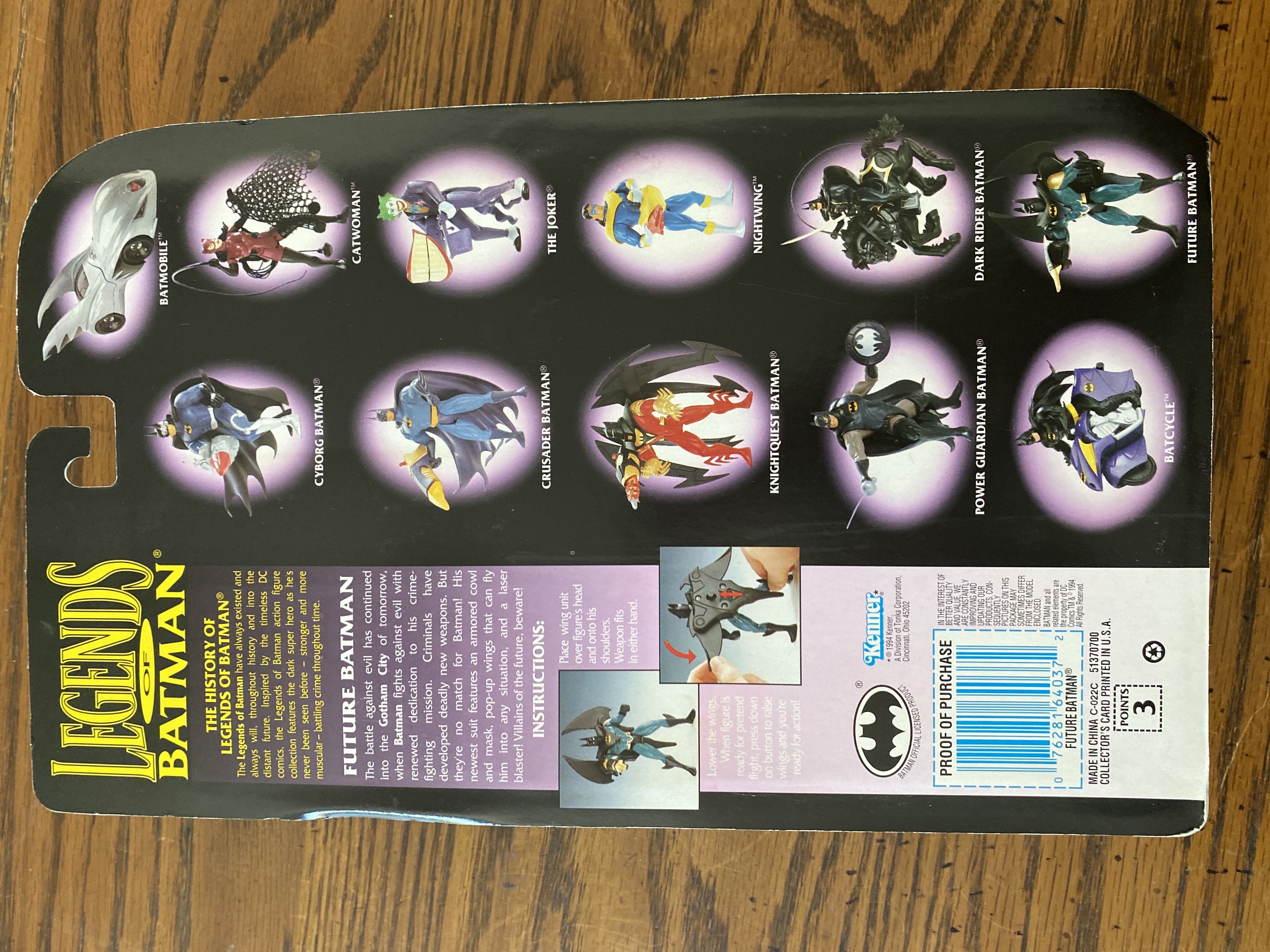 Legends Of Batman Future Batman - Kenner (Batman Legends of Batman) action figure collectible [Barcode 076281640372] - Main Image 2