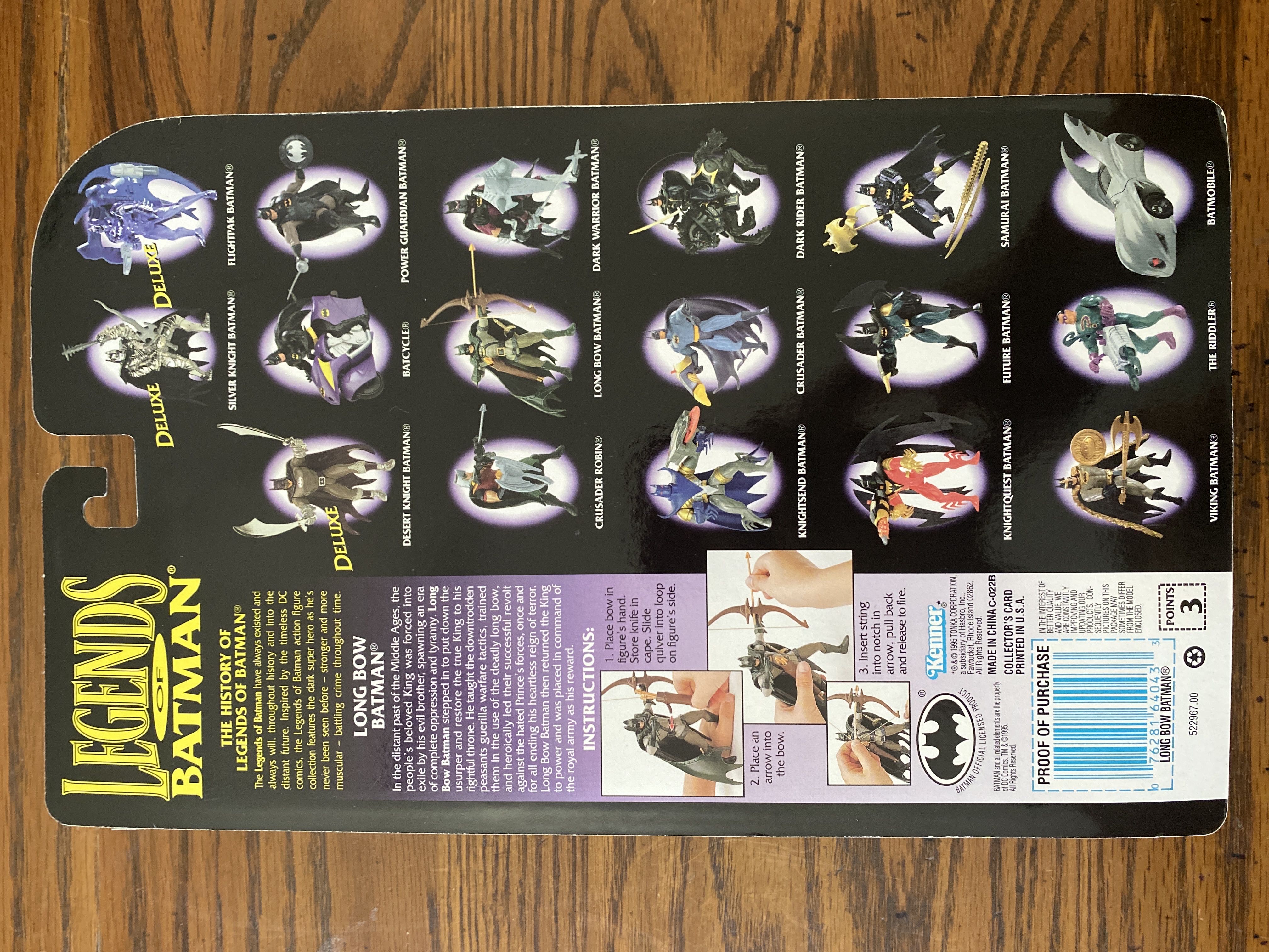Legends Of The Batman - Long Bow Batman - Kenner (Long Bow Batman) action figure collectible [Barcode 076281640433] - Main Image 2