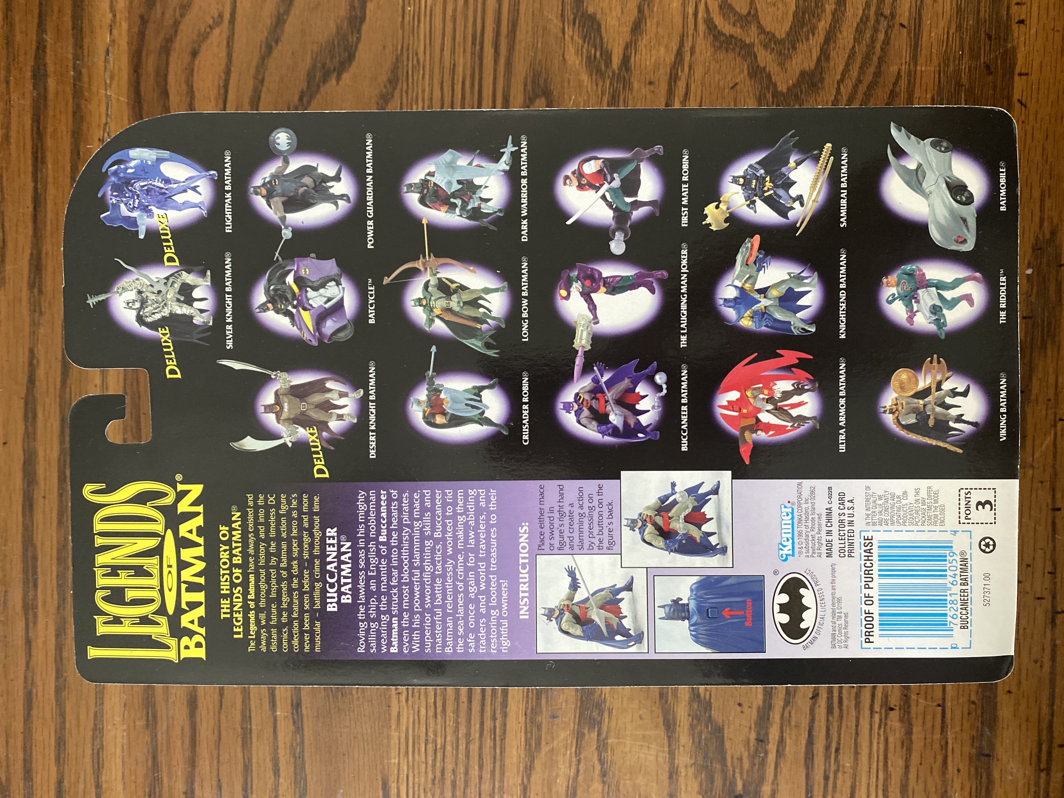 Batman (Buccaneer) - Kenner (Buccaneer Batman) action figure collectible [Barcode 076281640594] - Main Image 2