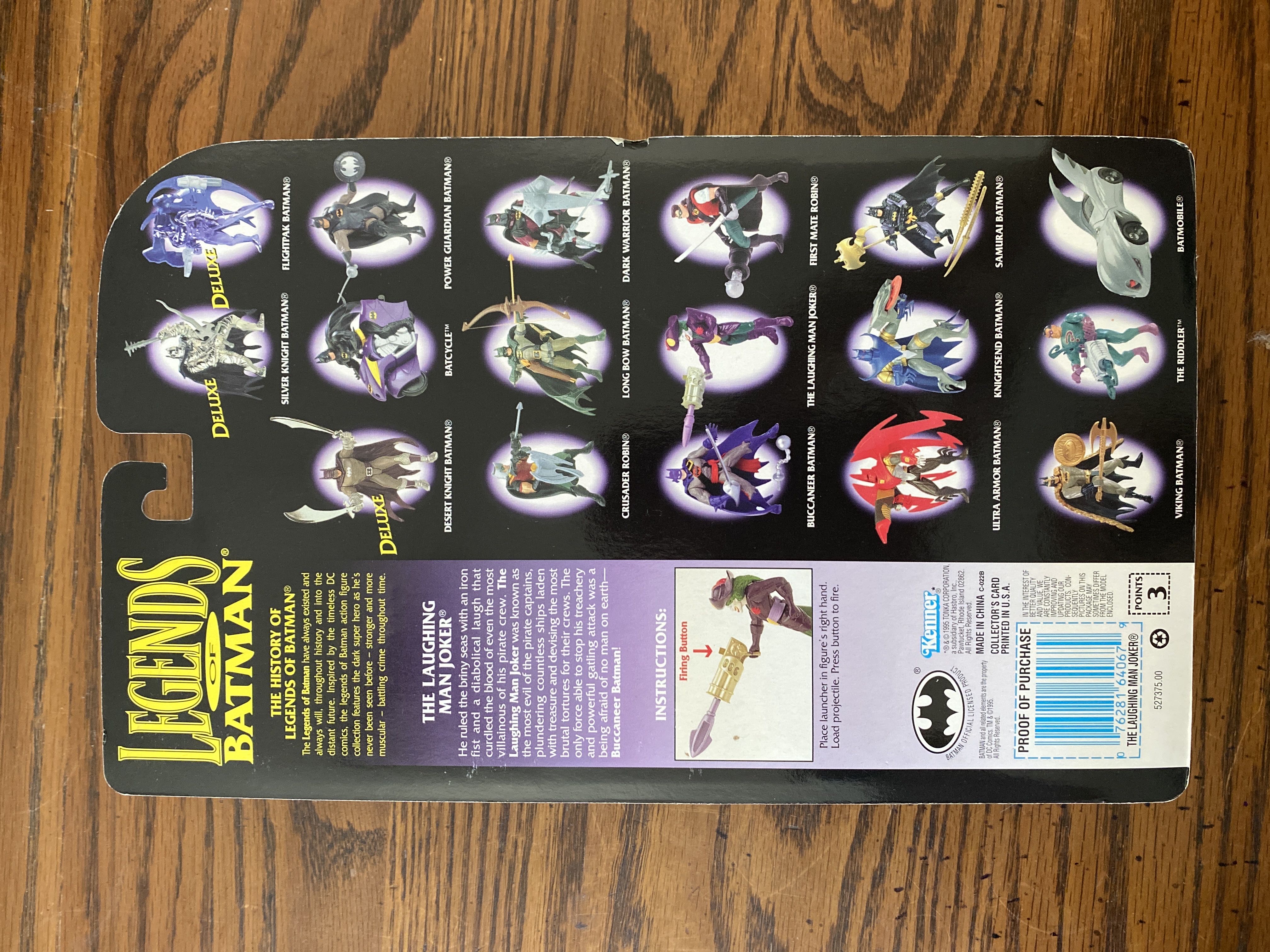 The Laughing Man Joker - Kenner (Batman: Legends Of Batman) action figure collectible [Barcode 076281640679] - Main Image 2