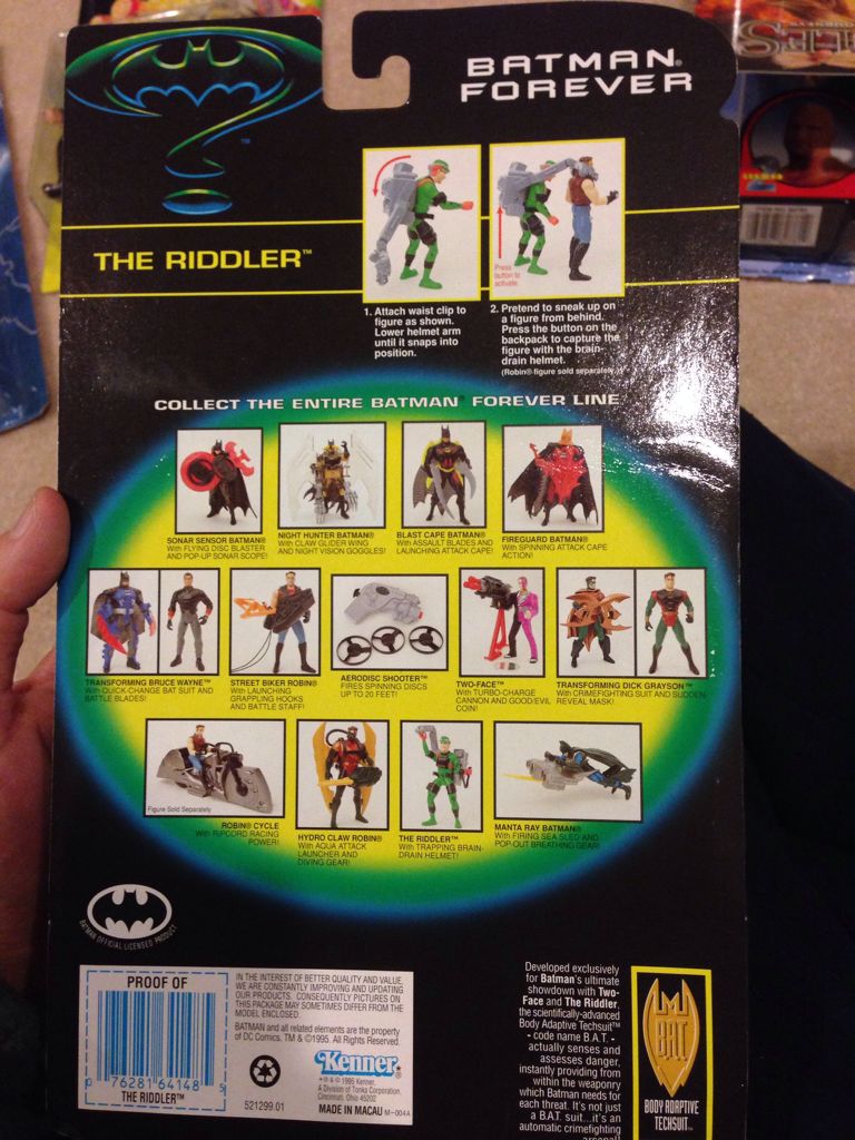 The Riddler - Kenner (DC Comics / Batman Forever) action figure collectible [Barcode 076281641485] - Main Image 2