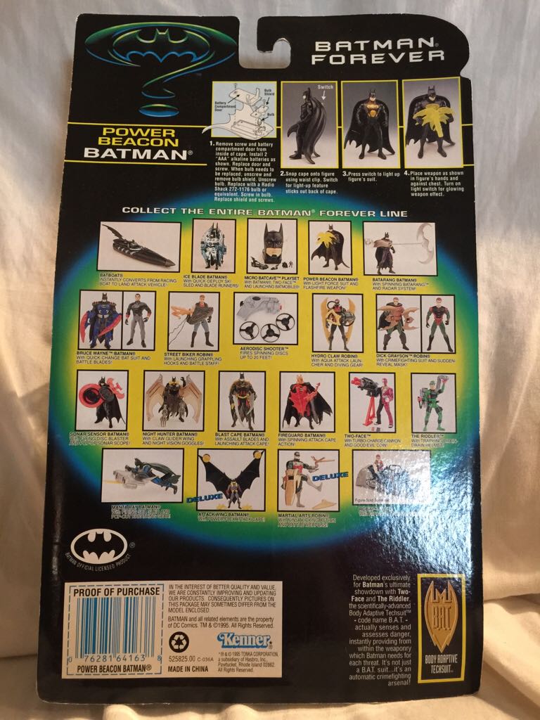 Batman (Power Beacon) - Kenner (Batman: Batman Forever) action figure collectible [Barcode 076281641638] - Main Image 2
