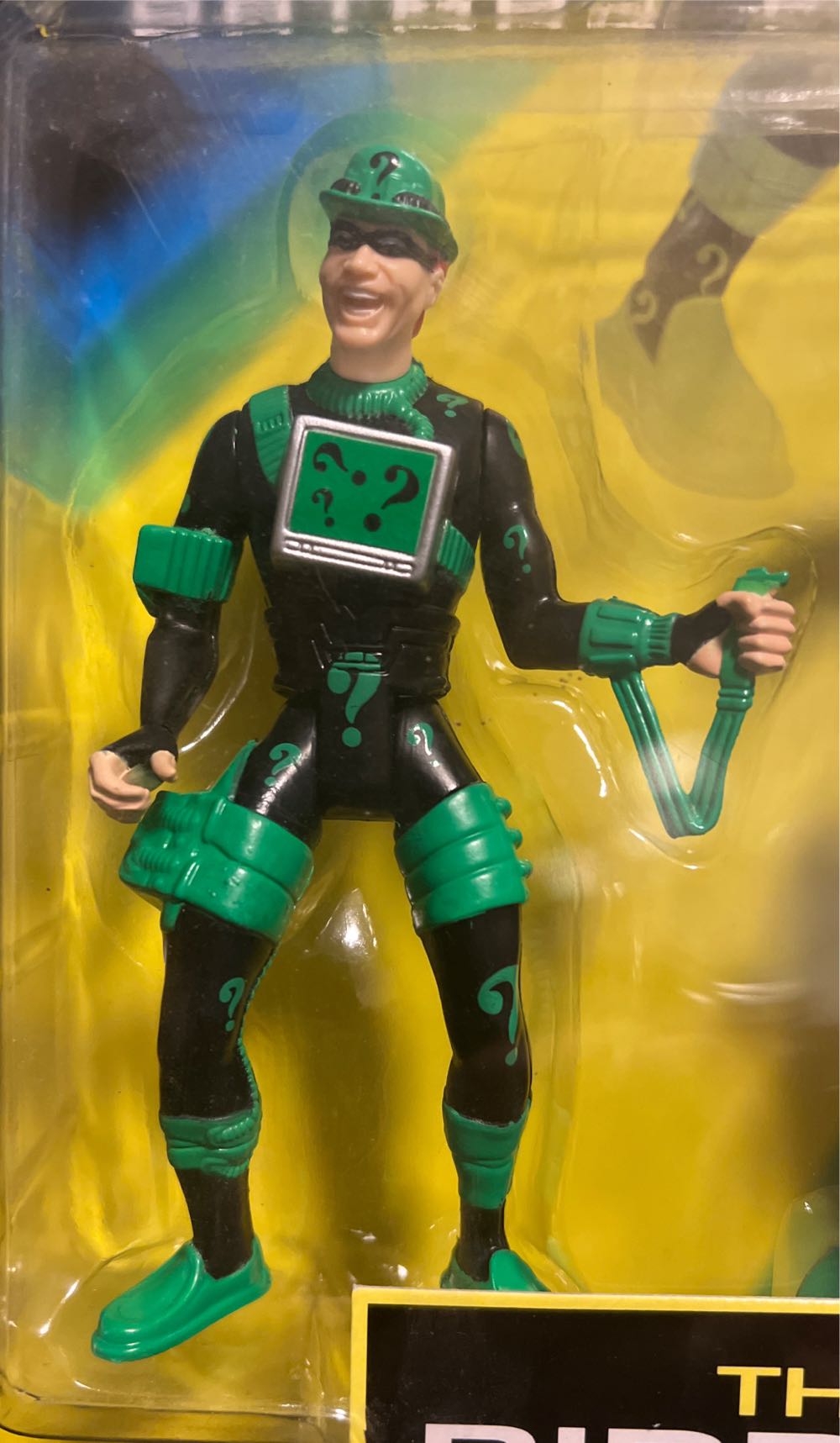 The Riddler Blasting Question Mark Bazooka Batman Forever - Kenner (Batman Forever (1995)) action figure collectible [Barcode 076281641980] - Main Image 3