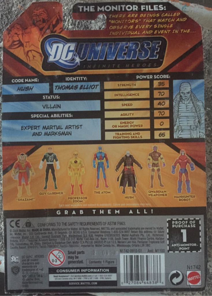 DC Universe Infinite Heroes Hush - Mattel (DC Universe: Infinite Heroes: 3”) action figure collectible [Barcode 027084648386] - Main Image 2