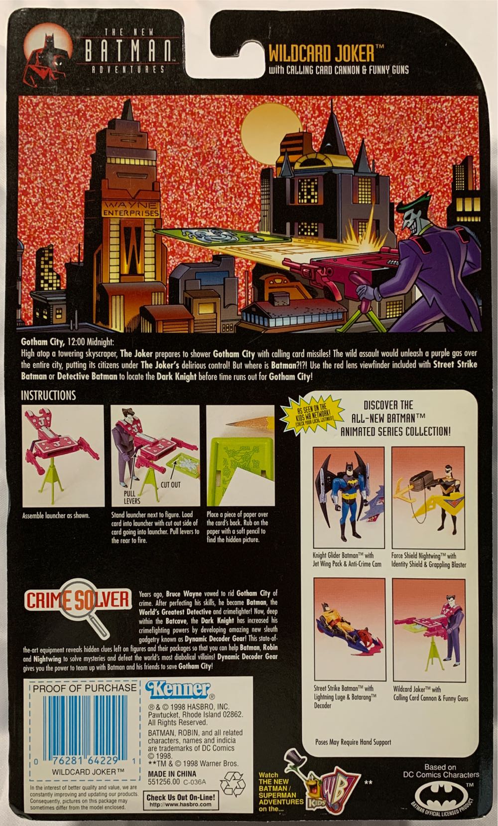 The New Batman Adventures Wildcard Joker - Kenner (The New Batman Adventures) action figure collectible [Barcode 076281642291] - Main Image 2