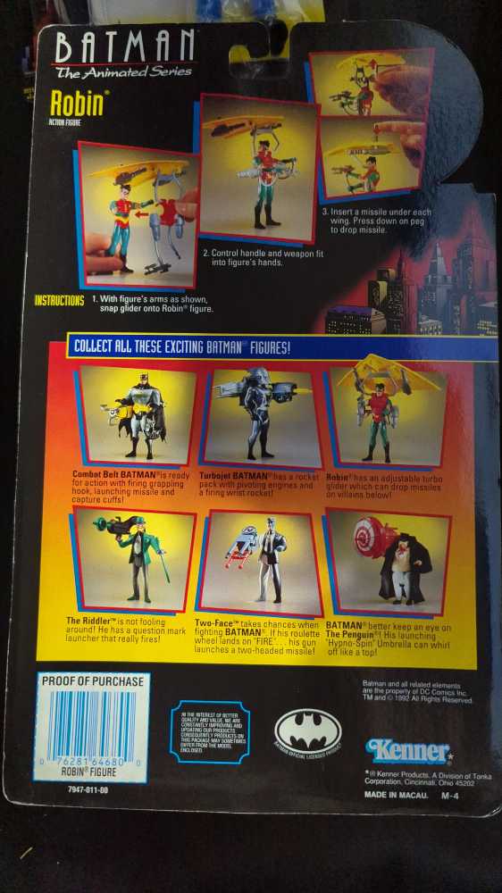 Robin - Kenner (Batman: The Animated Series) action figure collectible [Barcode 076281646800] - Main Image 3