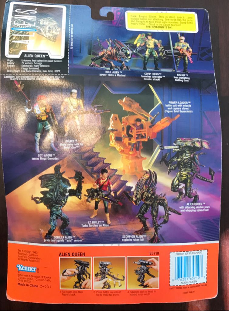 Alien Queen With "Deadly” Chest-Hatching - Kenner (Aliens) action figure collectible [Barcode 076281657103] - Main Image 2