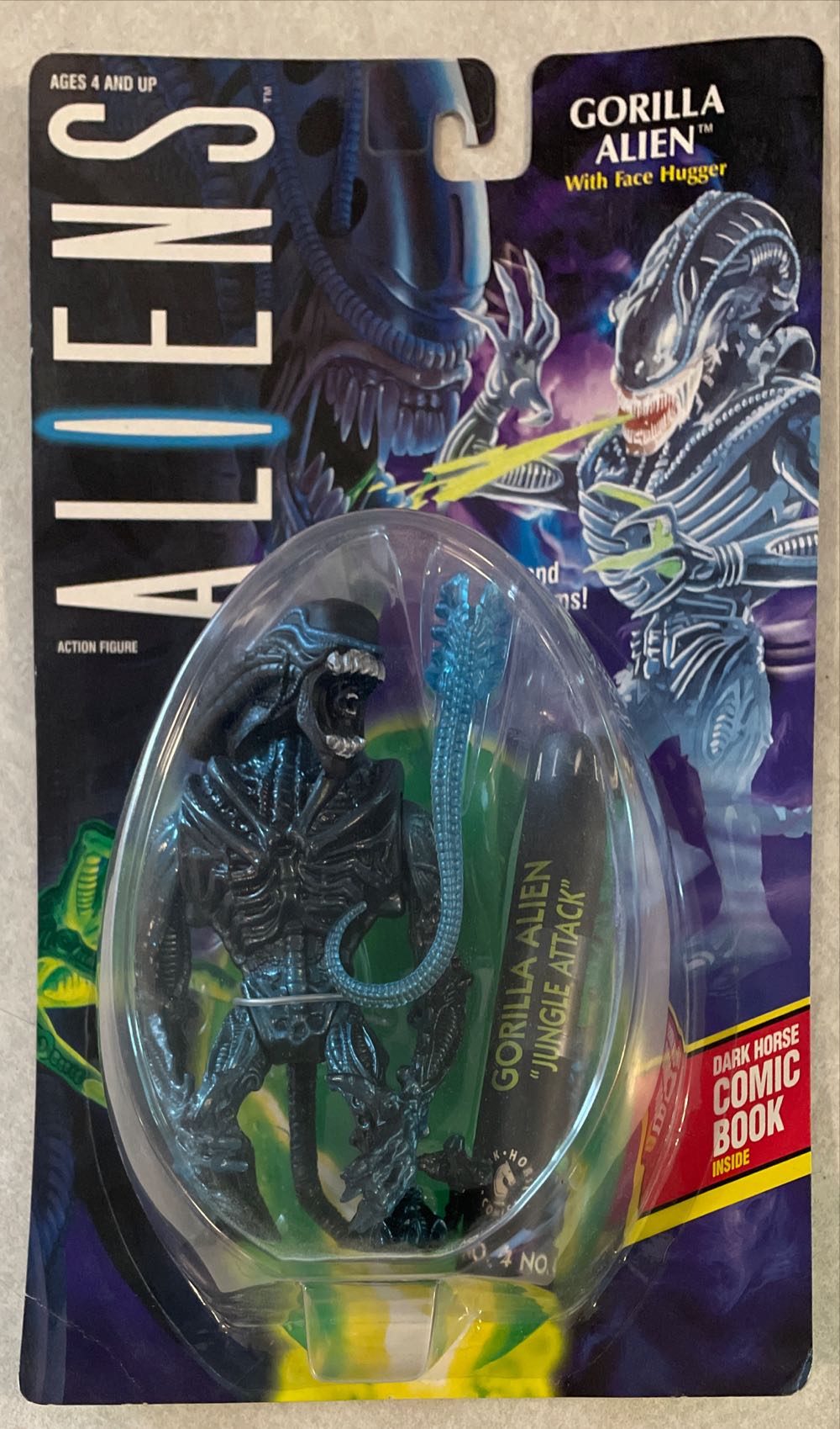Gorilla Alien With Facehugger - Kenner (Aliens) action figure collectible [Barcode 076281657202] - Main Image 3