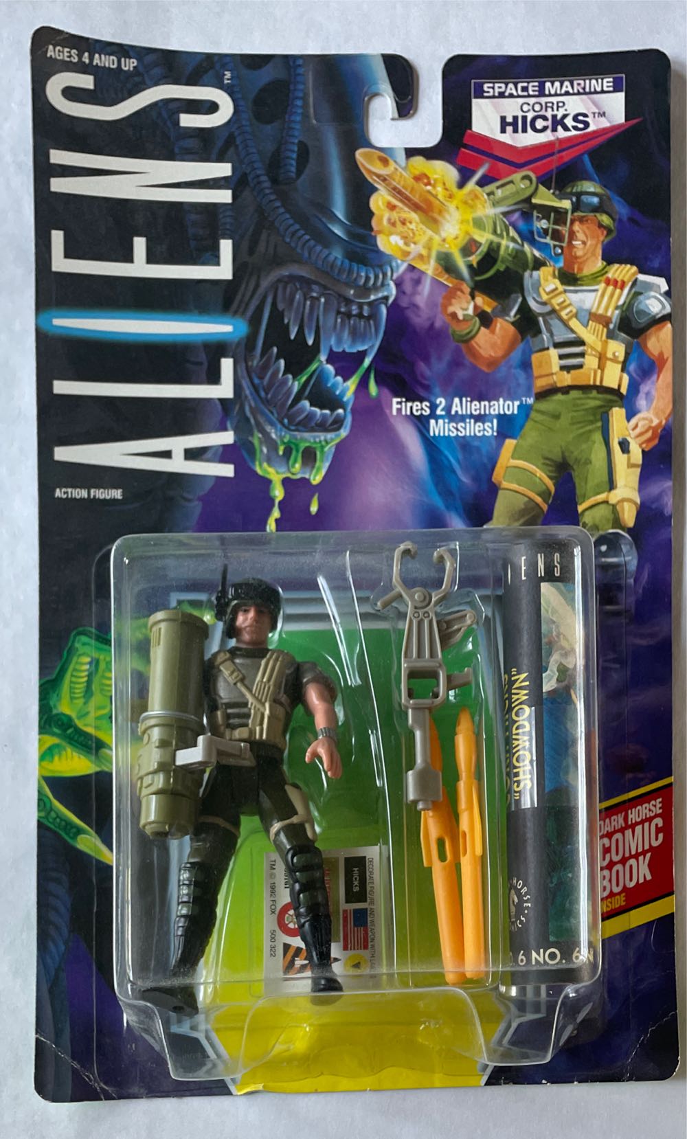 Corp. Hicks (Space Marine) - Kenner (Aliens) action figure collectible [Barcode 076281657608] - Main Image 4