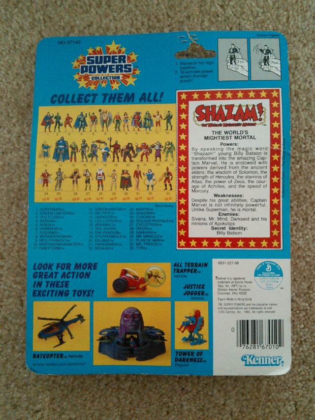 Super Powers Batman - Kenner (Super Powers collection) action figure collectible [Barcode 076281670102] - Main Image 2