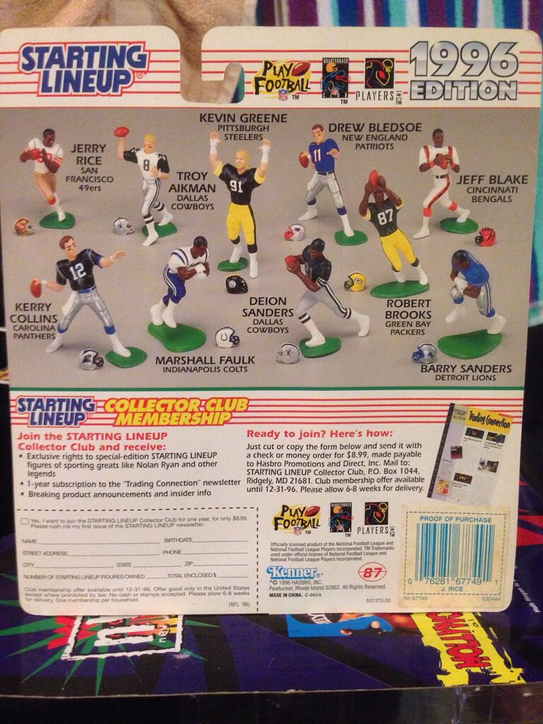 Jerry Rice - Kenner (FOOTBALL) action figure collectible [Barcode 076281677491] - Main Image 2