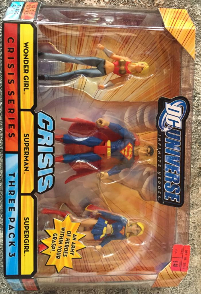 Wonder Girl, Superman, Supergirl - Mattel (DC: Universe: 3”) action figure collectible [Barcode 027084648553] - Main Image 1