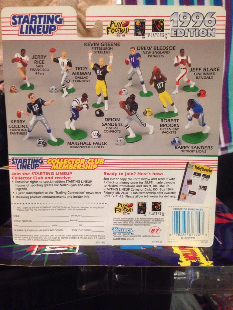 STARTING LINEUP "DAVE BROWN” - STARTING LINEUP (FOOTBALL) action figure collectible [Barcode 076281677743] - Main Image 2