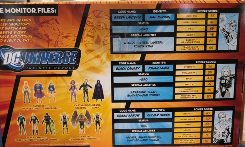 Green Lantern, Black Canary, & Green Arrow - Mattel (DC Universe Infinite Heroes 3.75”) action figure collectible [Barcode 027084648560] - Main Image 2