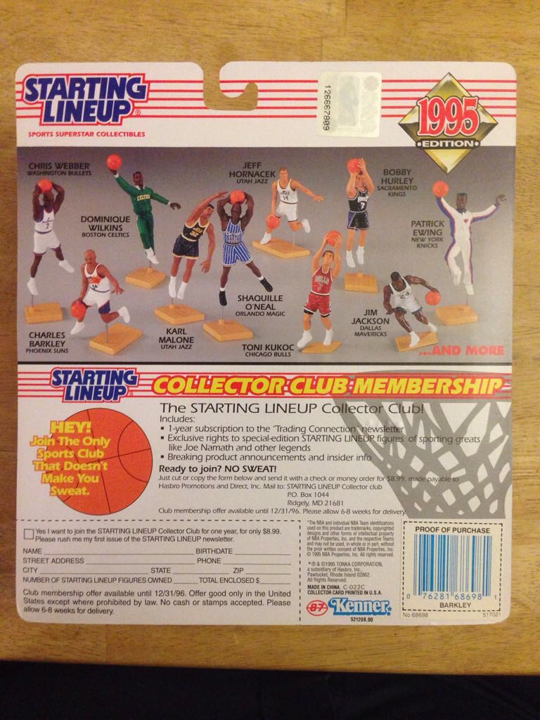 Starting Lineup Charles Barkley Phoenix Suns - Kenner (Starting Lineup Basketball) action figure collectible [Barcode 076281686981] - Main Image 2