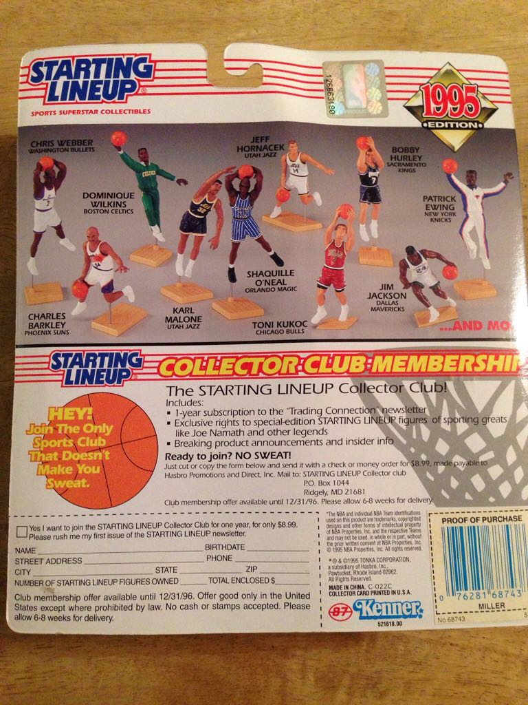 STARTING LINEUP "REGGIE MILLER”  (Basketball) action figure collectible [Barcode 076281687438] - Main Image 2