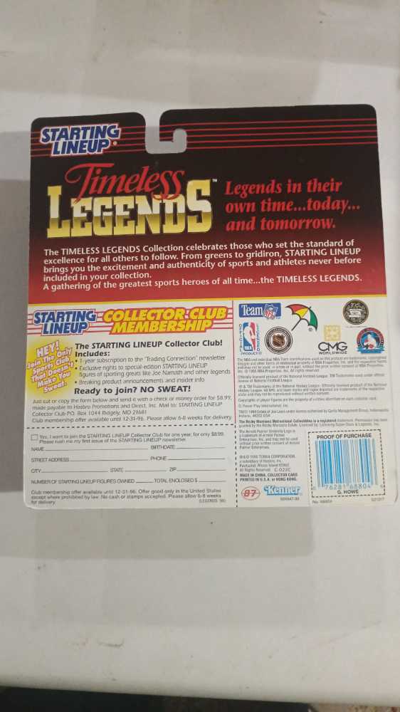 Gordie Howe - Kenner (Timelesd Legends Hockey) action figure collectible [Barcode 076281688046] - Main Image 2