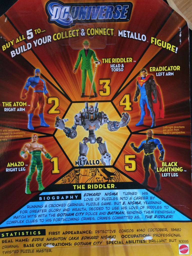 DCUC Wave 5 Figure 3 The Riddler - Mattel (DC Universe) action figure collectible [Barcode 027084660197] - Main Image 2