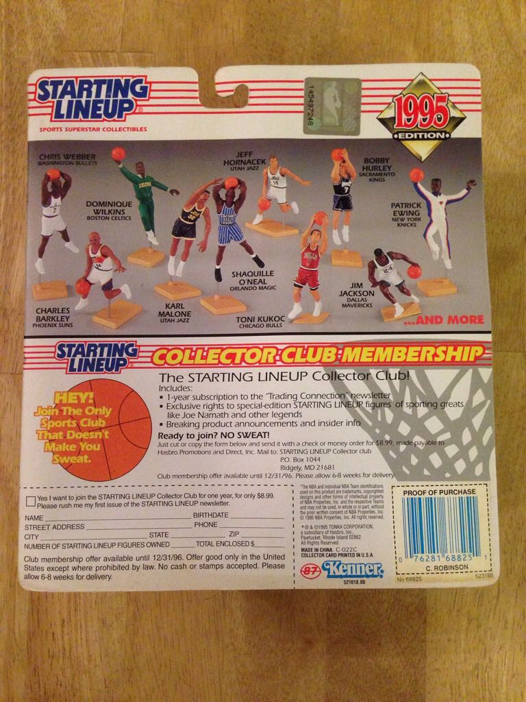 CLIFFORD ROBINSON - Hasbo / Kenner (Basketball) action figure collectible [Barcode 076281688251] - Main Image 2