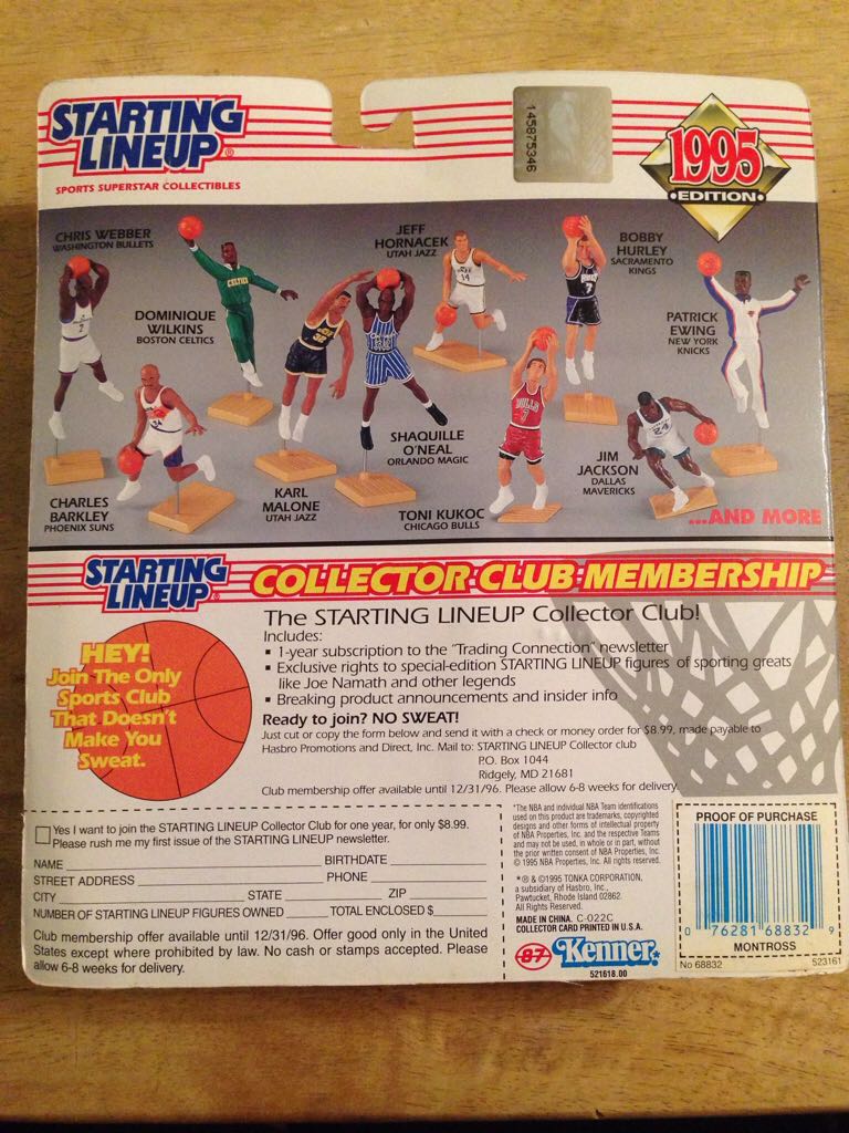 STARTING LINEUP "ERIC MONTROSS” - Kenner (Starting Lineup Basketball) action figure collectible [Barcode 076281688329] - Main Image 2