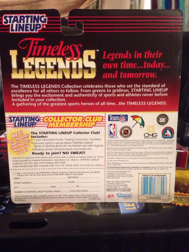 Rocky Marciano - STARTING LINEUP (BOXING) action figure collectible [Barcode 076281688558] - Main Image 2