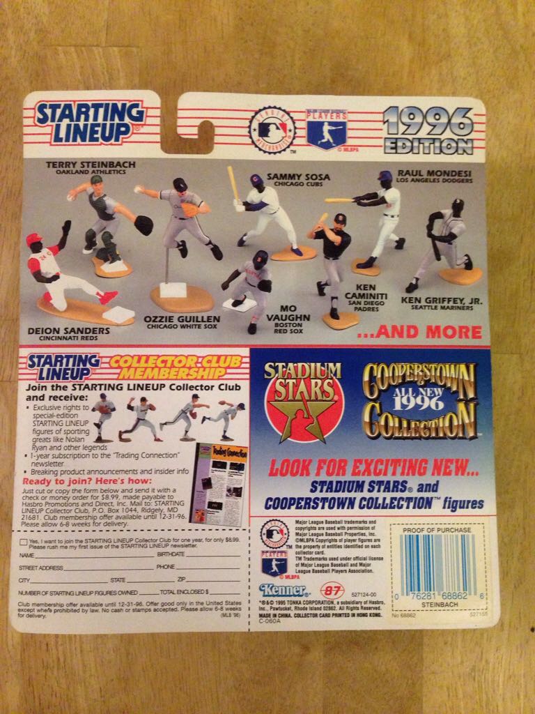 STARTING LINEUP "TERRY STEINBACK”  (Baseball) action figure collectible [Barcode 076281688626] - Main Image 2